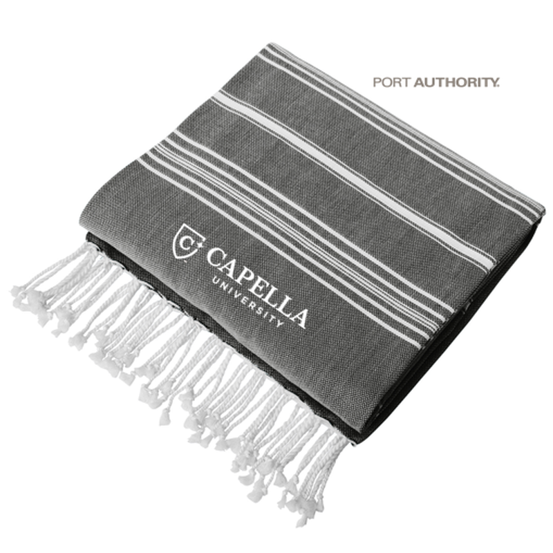 CAPELLA Port Authority® Cali Throw - Deep Black/ White