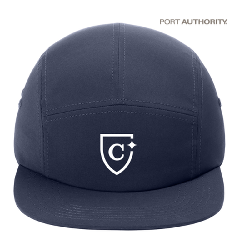 CAPELLA Port Authority® Poly Camper Cap - River Blue Navy