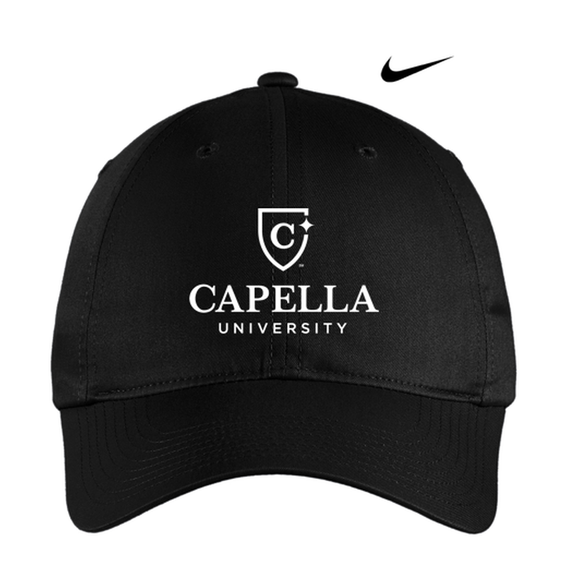 CAPELLA Nike Unstructured Cotton/Poly Twill Cap - BLACK