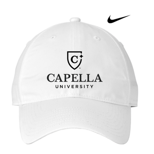 NEW CAPELLA Nike Unstructured Cotton/Poly Twill Cap - WHITE
