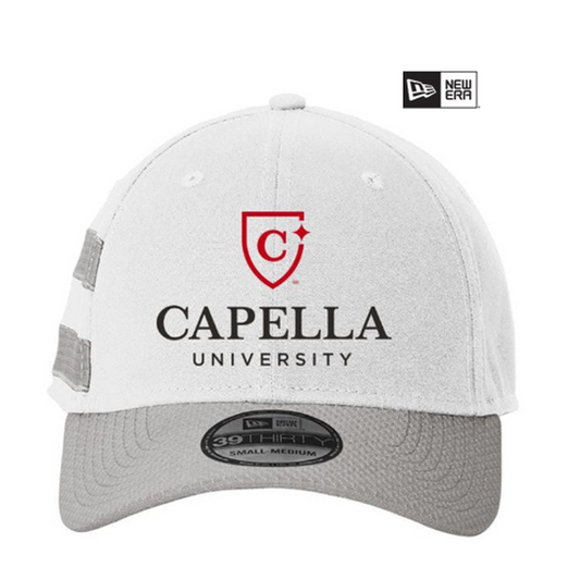 NEW CAPELLA New Era ® Stretch Cotton Striped Cap - White/ Grey