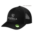 CAPELLA Port Authority Eco Snapback Trucker Cap Black/Black
