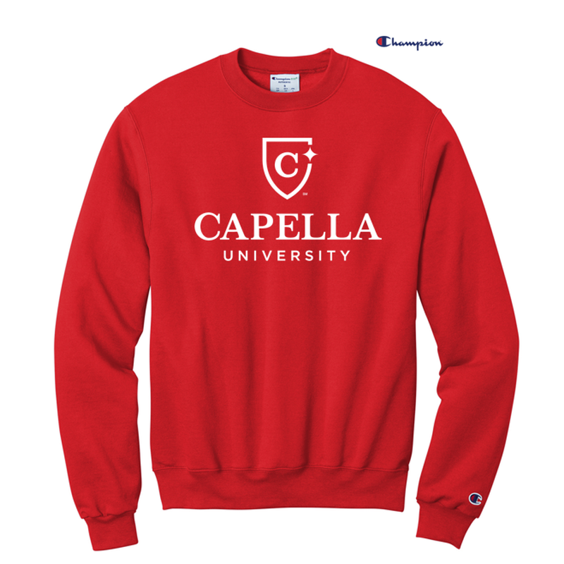 CAPELLA  Champion® Powerblend Crewneck Sweatshirt - Scarlet