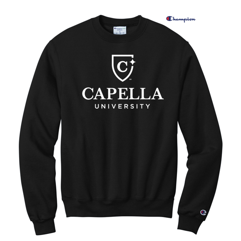 CAPELLA  Champion® Powerblend Crewneck Sweatshirt - Black