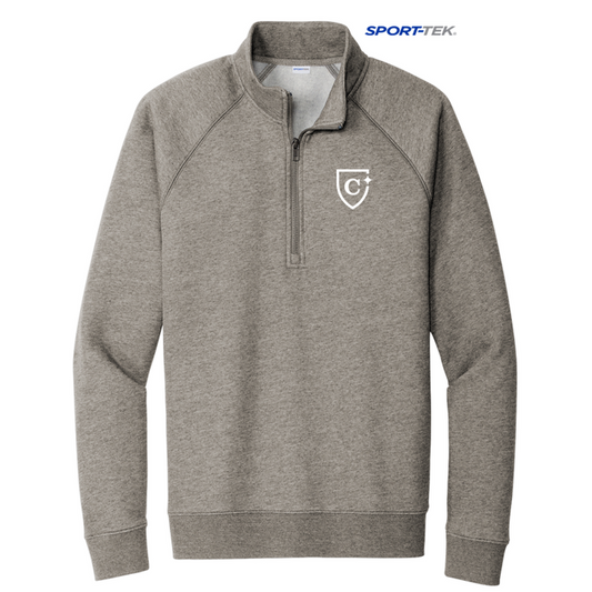 NEW CAPELLA Sport-Tek® Drive Fleece 1/4-Zip Pullover - Vintage Heather