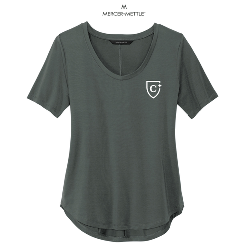 CAPELLA Mercer+Mettle™ Women’s Stretch Jersey Relaxed Scoop - Anchor Grey