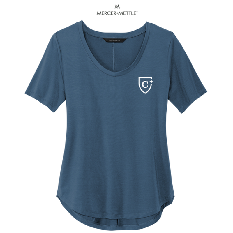 CAPELLA Mercer+Mettle™ Women’s Stretch Jersey Relaxed Scoop - Insignia Blue