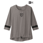 CAPELLA New Era ® Ladies Tri-Blend 3/4-Sleeve Tee - Shadow Grey/ Black Solid