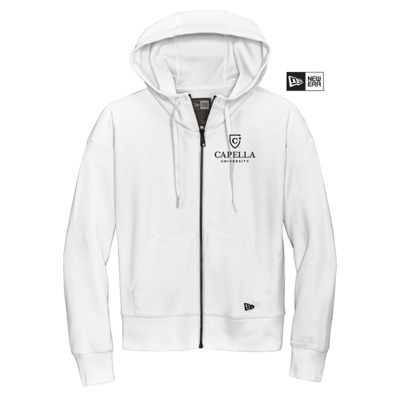 NEW CAPELLA New Era® Ladies STS Full-Zip Hoodie - Fan White