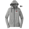 CAPELLA New Era® Ladies Tri-Blend Fleece Full-Zip Hoodie - Shadow Grey Heather