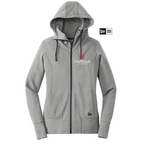 CAPELLA New Era® Ladies Tri-Blend Fleece Full-Zip Hoodie - Shadow Grey Heather
