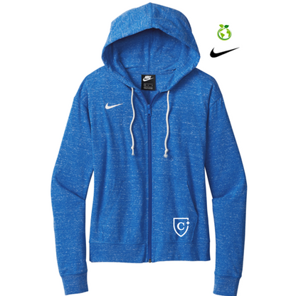 CAPELLA Nike Ladies Gym Vintage Full-Zip Hoodie - Team Royal