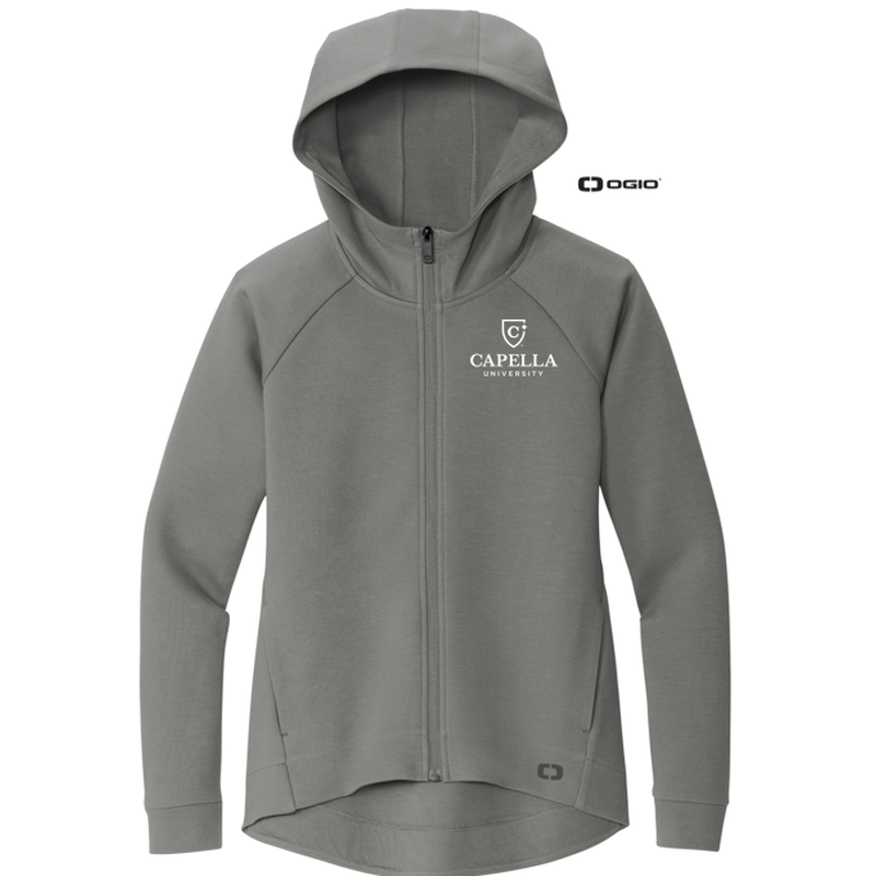 NEW CAPELLA OGIO® Ladies Bolt Full-Zip Hoodie - Turbo Grey