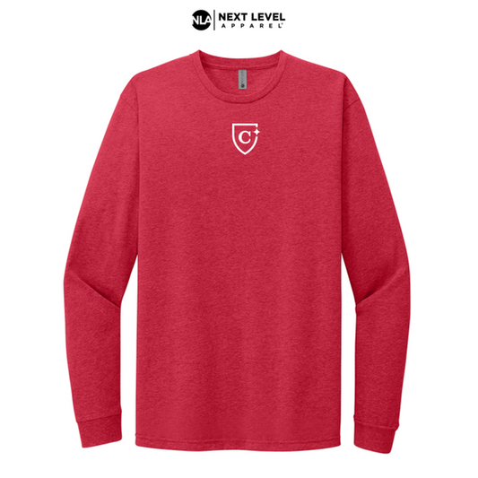 NEW CAPELLA Next Level™ Unisex CVC Long Sleeve Tee - Red