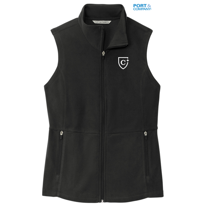 NEW CAPELLA Port Authority® Ladies Accord Microfleece Vest - Black