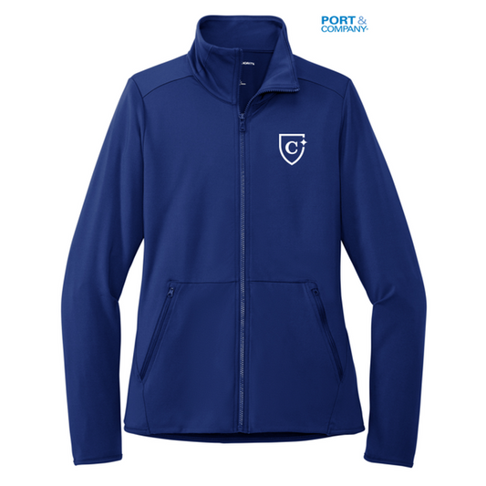 NEW CAPELLA Port Authority® Ladies Accord Stretch Fleece Full-Zip - Royal