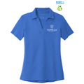 CAPELLA Port Authority® Women's C-FREE® Cotton Blend Pique Polo - True Blue