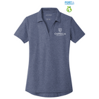 CAPELLA Port Authority® Ladies C-FREE ™ Cotton Blend Pique Polo - Navy Heather
