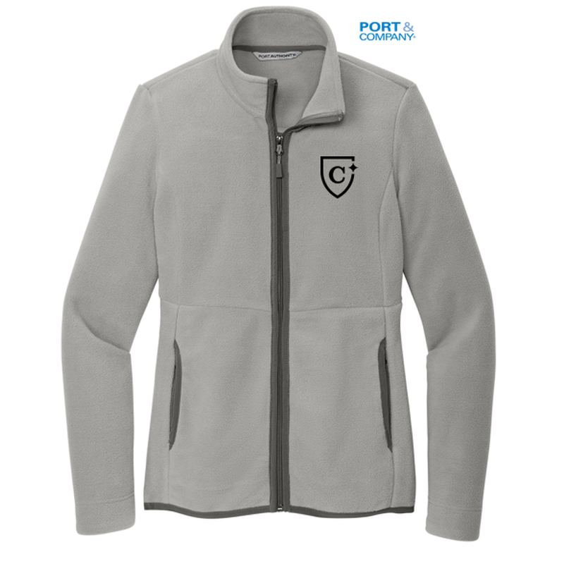 NEW CAPELLA Port Authority® Ladies Connection Fleece Jacket - Gusty Grey