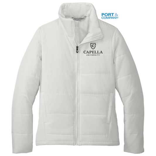 NEW CAPELLA Port Authority® Ladies Puffer Jacket - Marshmallow