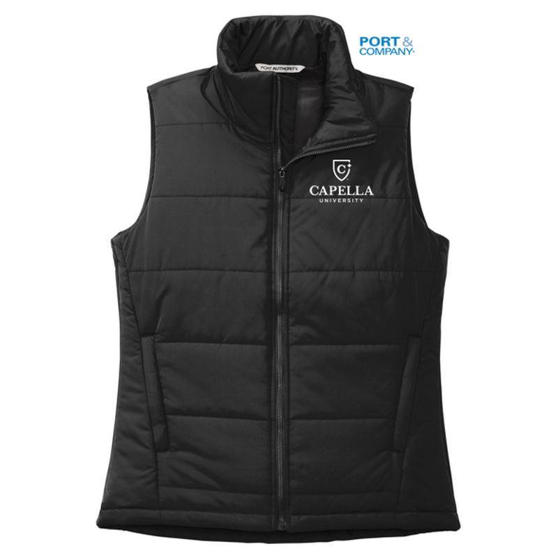 NEW CAPELLA Port Authority® Ladies Puffer Vest - Black