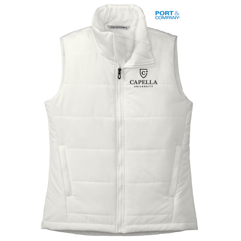 CAPELLA Port Authority® Ladies Puffer Vest - Marshmallow