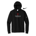 CAPELLA UNISEX Nike Club Fleece Sleeve Swoosh Pullover Hoodie - Black
