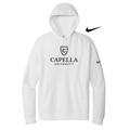CAPELLA UNISEX Nike Club Fleece Sleeve Swoosh Pullover Hoodie - White