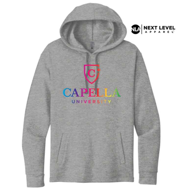 NEW CAPELLA Unisex PCH Fleece Pullover Hoodie - Heather Grey