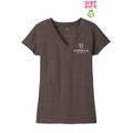 CAPELLA District ® Women’s Re-Tee ™ V-Neck - Deep Brown Heather