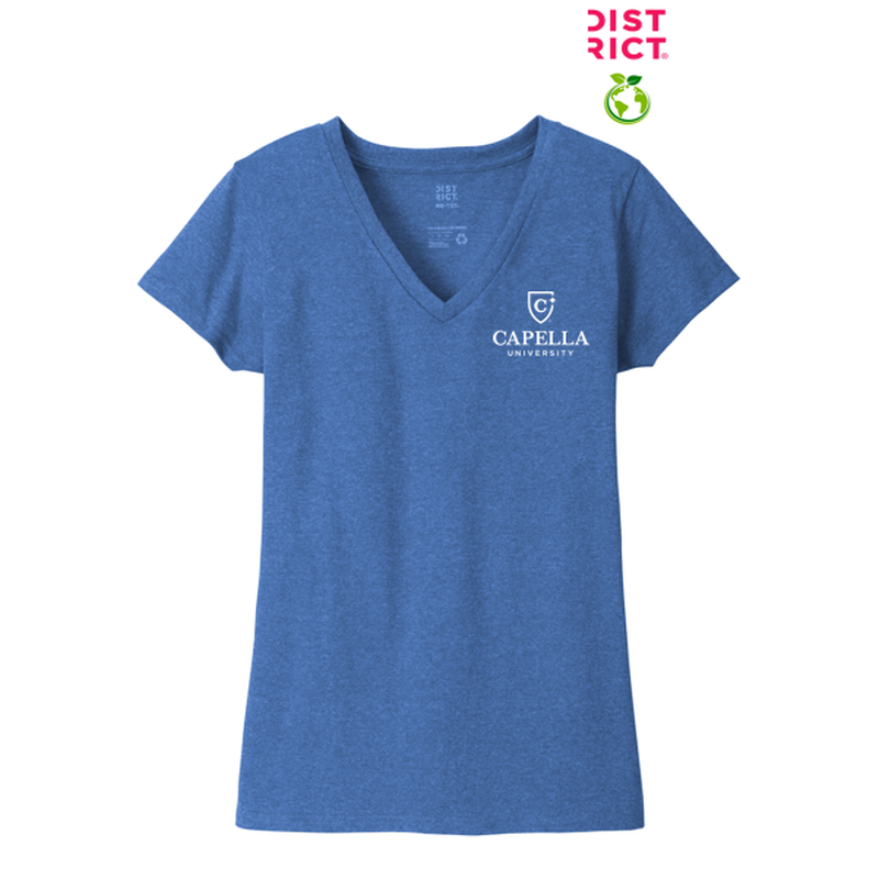 NEW District ® Women’s Re-Tee ™ V-Neck - Blue Heather