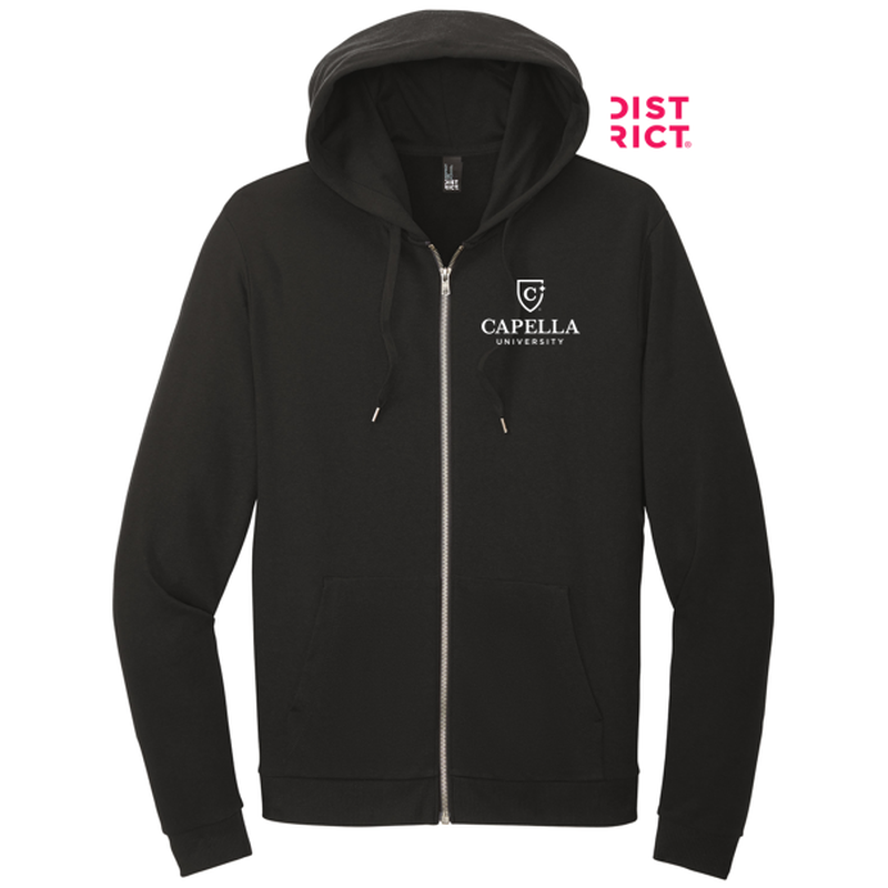 CAPELLA District® Perfect Tri® Fleece Full-Zip Hoodie - Black