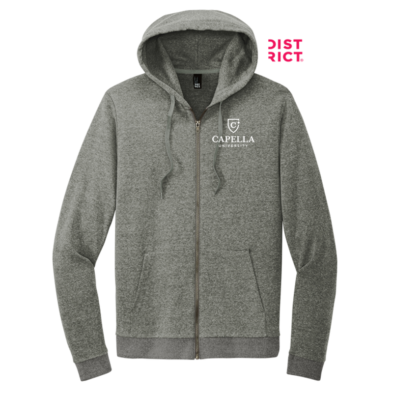 NEW CAPELLA District® Perfect Tri® Fleece Full-Zip Hoodie - Heathered Charcoal