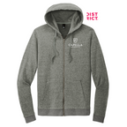 CAPELLA District® Perfect Tri® Fleece Full-Zip Hoodie - Heathered Charcoal