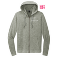 CAPELLA District® Perfect Tri® Fleece Full-Zip Hoodie - Grey Frost