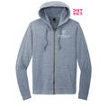 CAPELLA District® Perfect Tri® Fleece Full-Zip Hoodie - Navy Frost