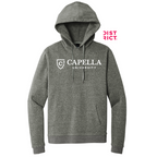CAPELLA District® Perfect Tri® Fleece Pullover Hoodie - Heathered Charcoal