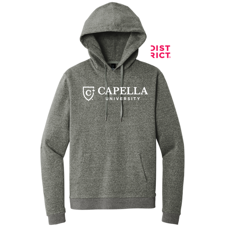 CAPELLA District® Perfect Tri® Fleece Pullover Hoodie - Heathered Charcoal