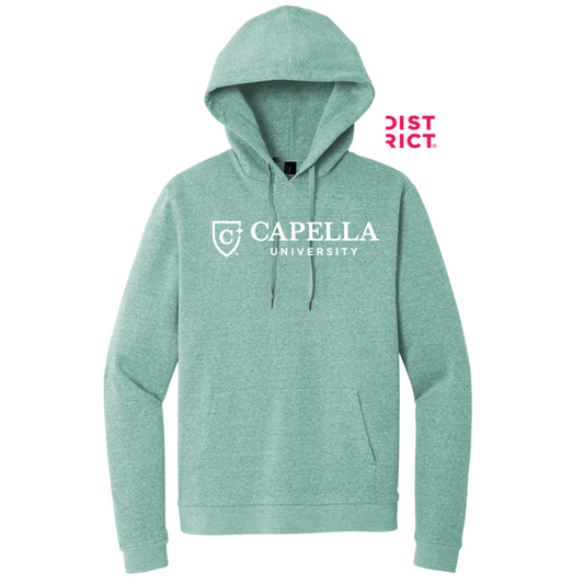 NEW CAPELLA District® Perfect Tri® Fleece Pullover Hoodie - Heathered Eucalyptus Blue