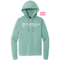 CAPELLA District® Perfect Tri® Fleece Pullover Hoodie - Heathered Eucalyptus Blue