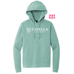 CAPELLA District® Perfect Tri® Fleece Pullover Hoodie - Heathered Eucalyptus Blue