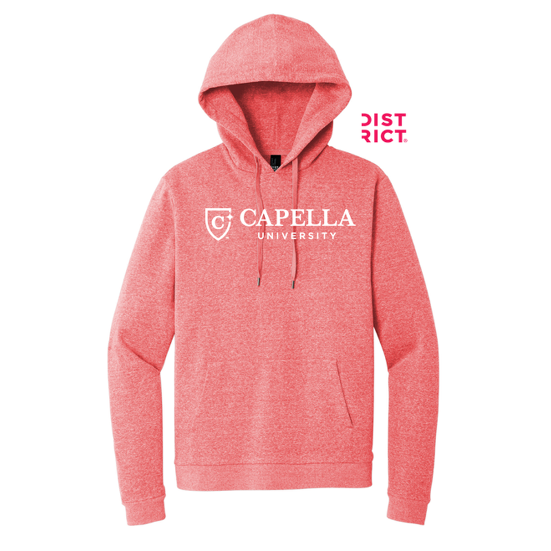 CAPELLA District® Perfect Tri® Fleece Pullover Hoodie - Red Frost