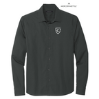 CAPELLA Mercer+Mettle™ Long Sleeve Stretch Woven Shirt - Anchor Grey