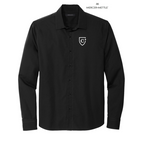 CAPELLA Mercer+Mettle™ Long Sleeve Stretch Woven Shirt - Deep Black