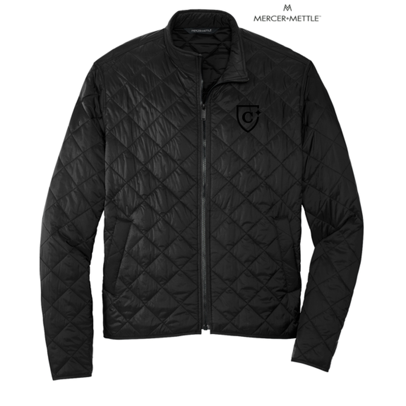 NEW CAPELLA Mercer+Mettle™ Quilted Full-Zip Jacket - Deep Black