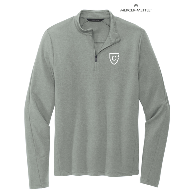 NEW CAPELLA Mercer+Mettle™ Stretch 1/4-Zip Pullover - Gusty Grey