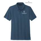CAPELLA Mercer+Mettle™ Stretch Heavyweight Pique Polo - Insignia Blue