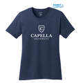 CAPELLA Port & Company® Ladies Core Cotton Tee - Navy