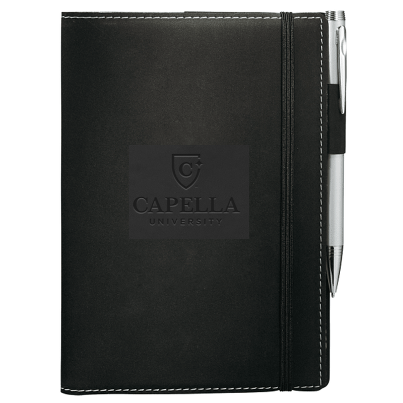 CAPELLA 5.25" x 7.5" FSC® Mix Revello Refillable JournalBook® - Black