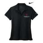 CAPELLA Nike Ladies Dri-FIT Micro Pique 2.0 Polo - Black